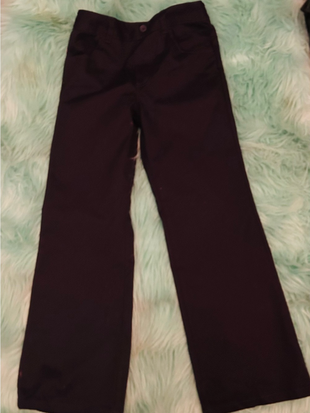 French Toast Black Kids Casual Straight-Leg Pants